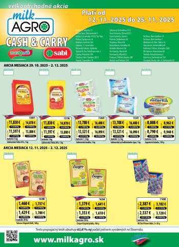 Leták Milk AGRO - 12.11.2025 - 25.11.2025.