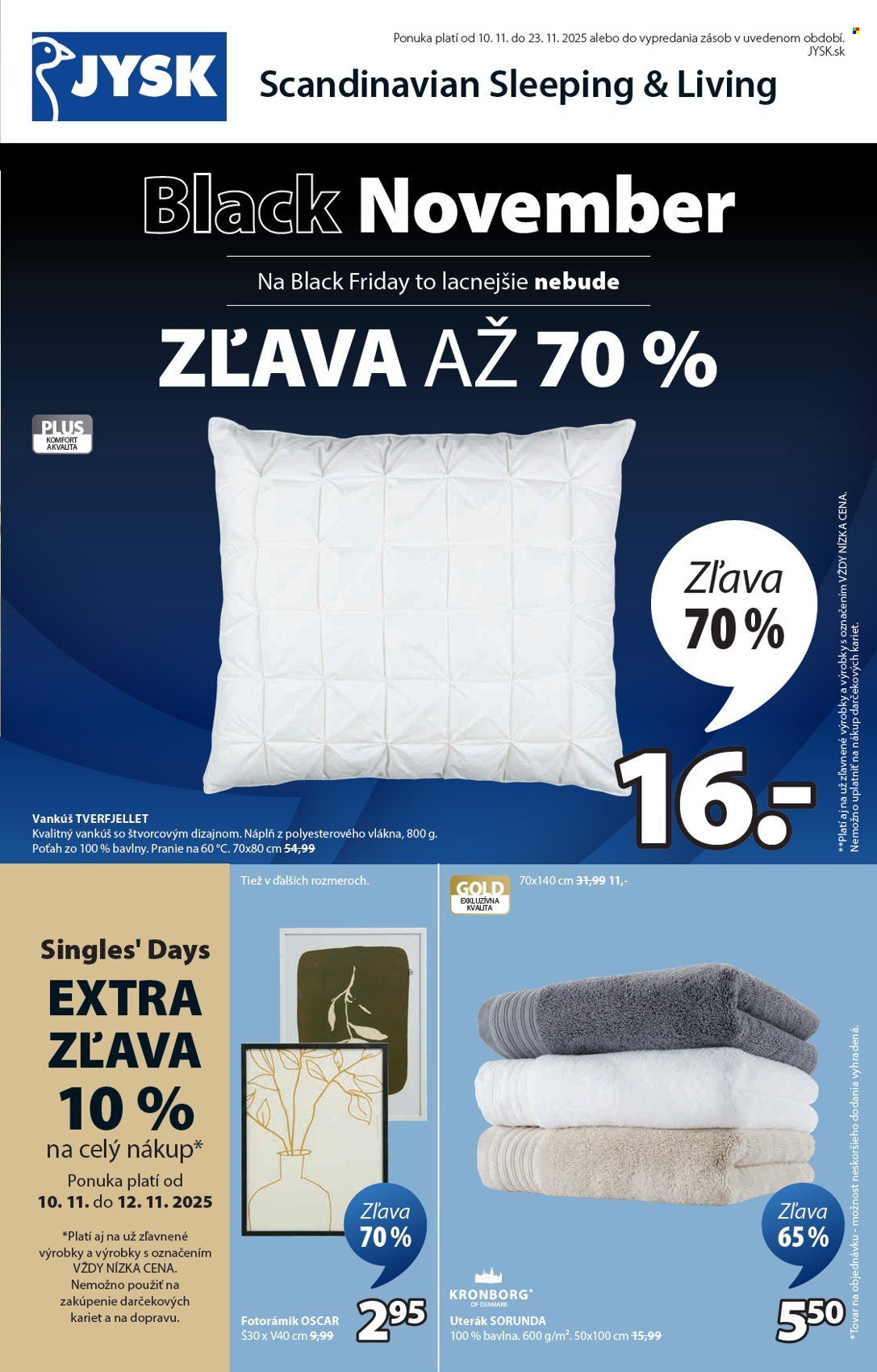 Leták JYSK - 10.11.2025 - 23.11.2025. Strana 2