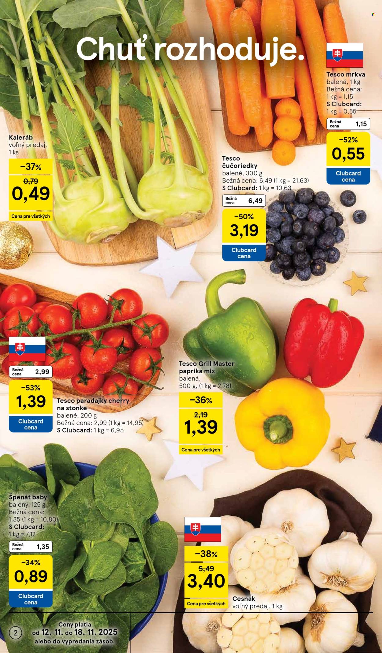 Leták TESCO supermarket - 12.11.2025 - 18.11.2025. Strana 2