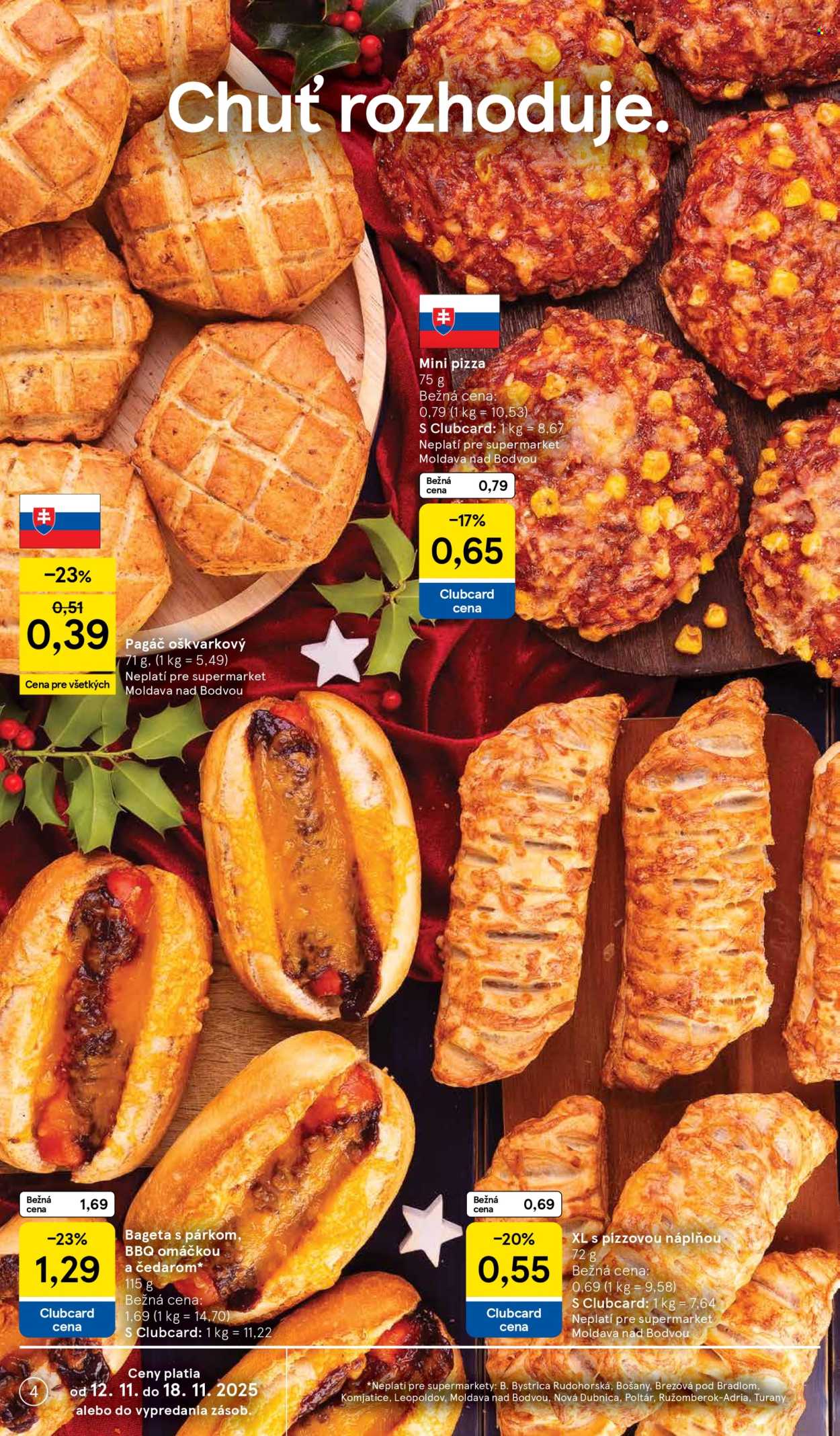 Leták TESCO supermarket - 12.11.2025 - 18.11.2025. Strana 4