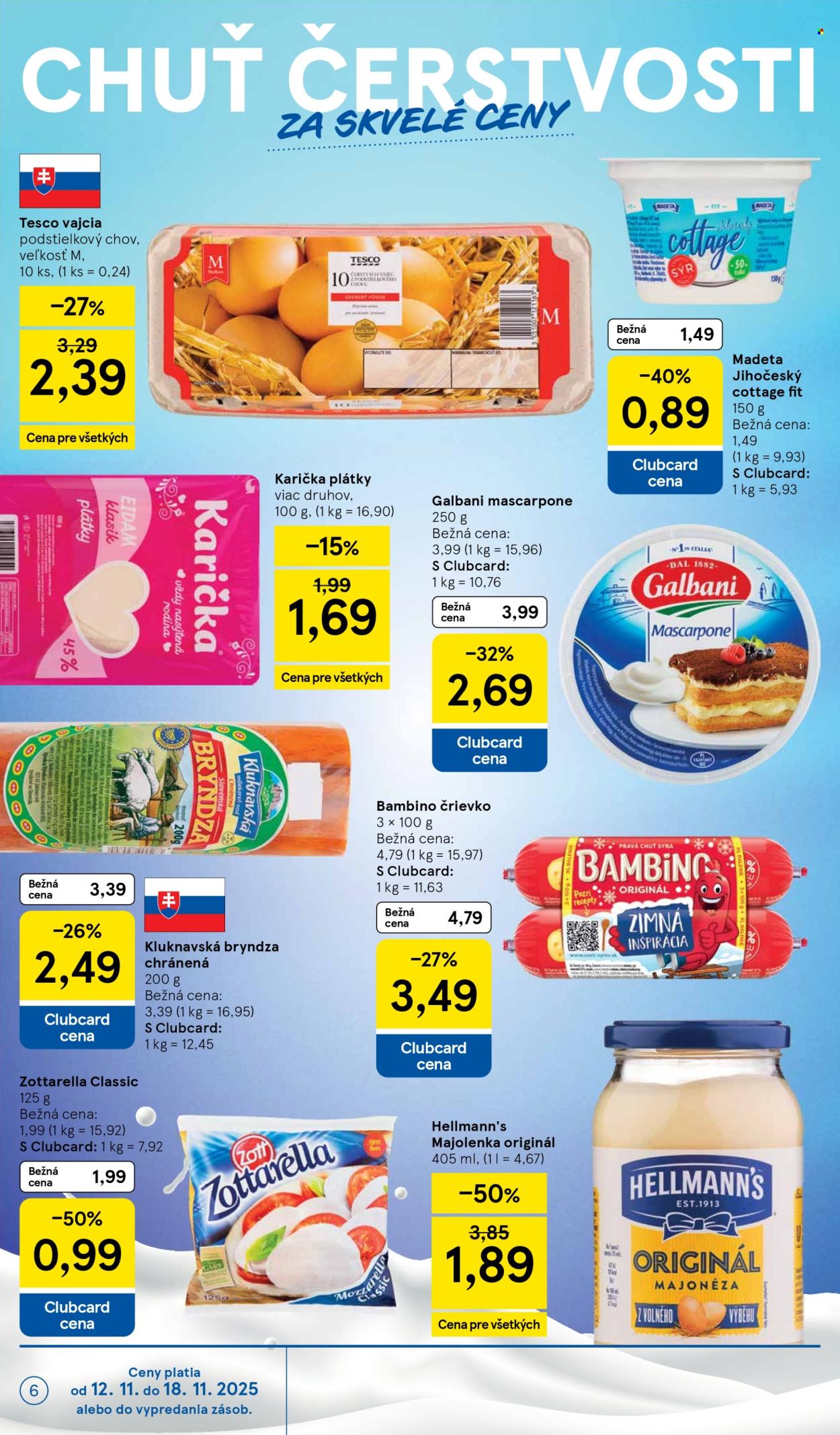 Leták TESCO supermarket - 12.11.2025 - 18.11.2025. Strana 6
