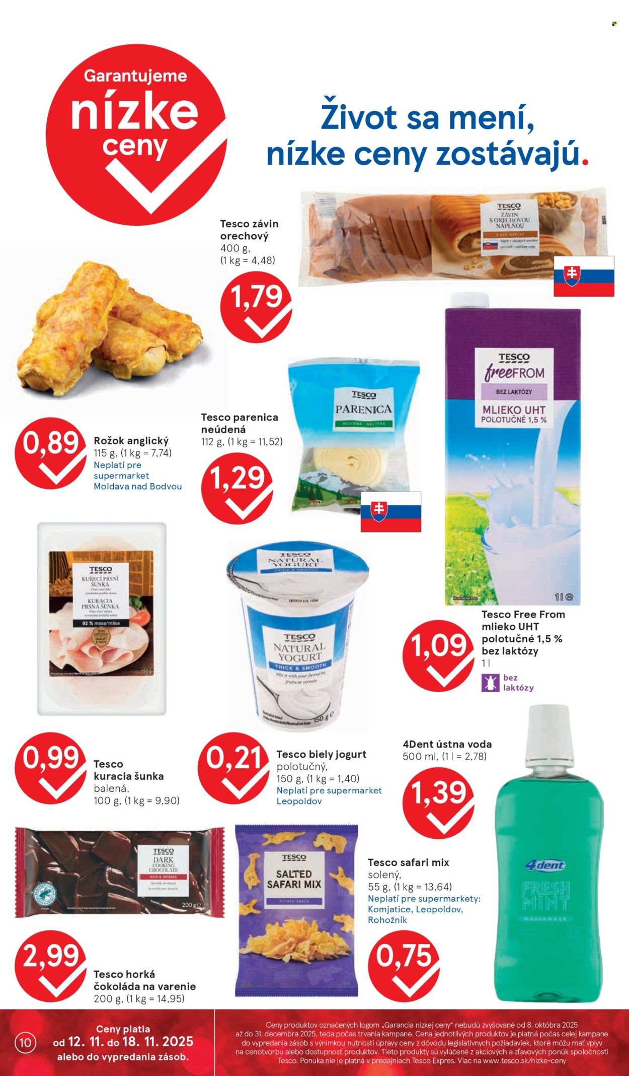 Leták TESCO supermarket - 12.11.2025 - 18.11.2025. Strana 10