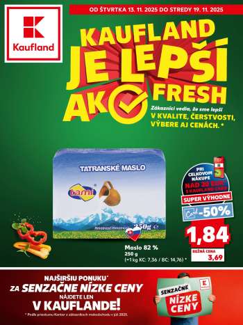 Leták Kaufland - 13.11.2025 - 19.11.2025.
