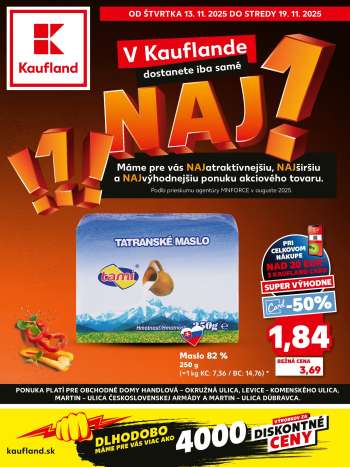 Leták Kaufland - 13.11.2025 - 19.11.2025.