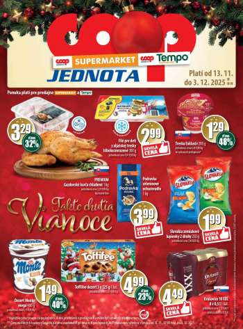 Leták COOP Jednota - 13.11.2025 - 3.12.2025.