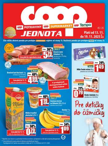 Leták COOP Jednota - 13.11.2025 - 19.11.2025.