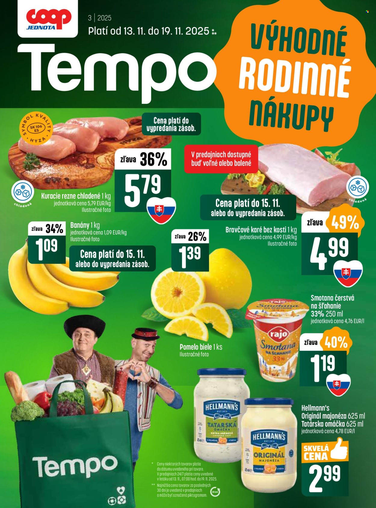 Leták COOP Jednota - 13.11.2025 - 19.11.2025. Strana 1