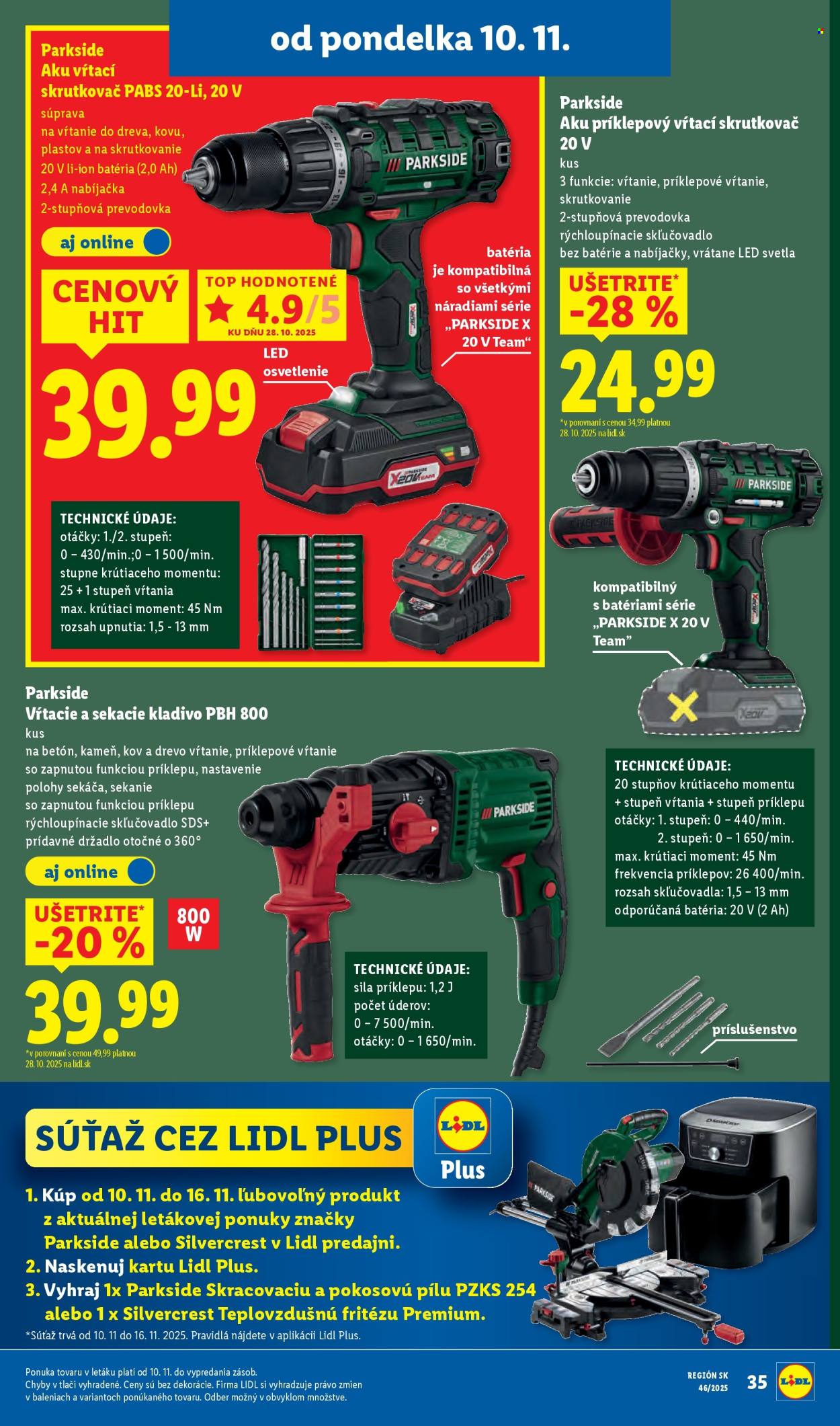 Leták Lidl - 13.11.2025 - 16.11.2025. Strana 99