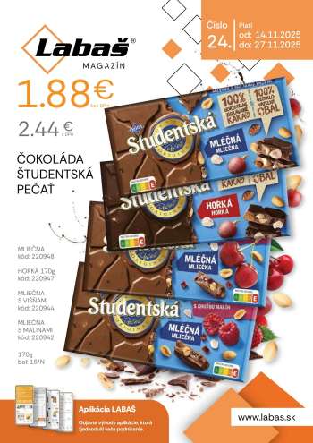 Leták Labaš - 14.11.2025 - 27.11.2025.
