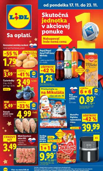 Leták Lidl - 17.11.2025 - 23.11.2025.