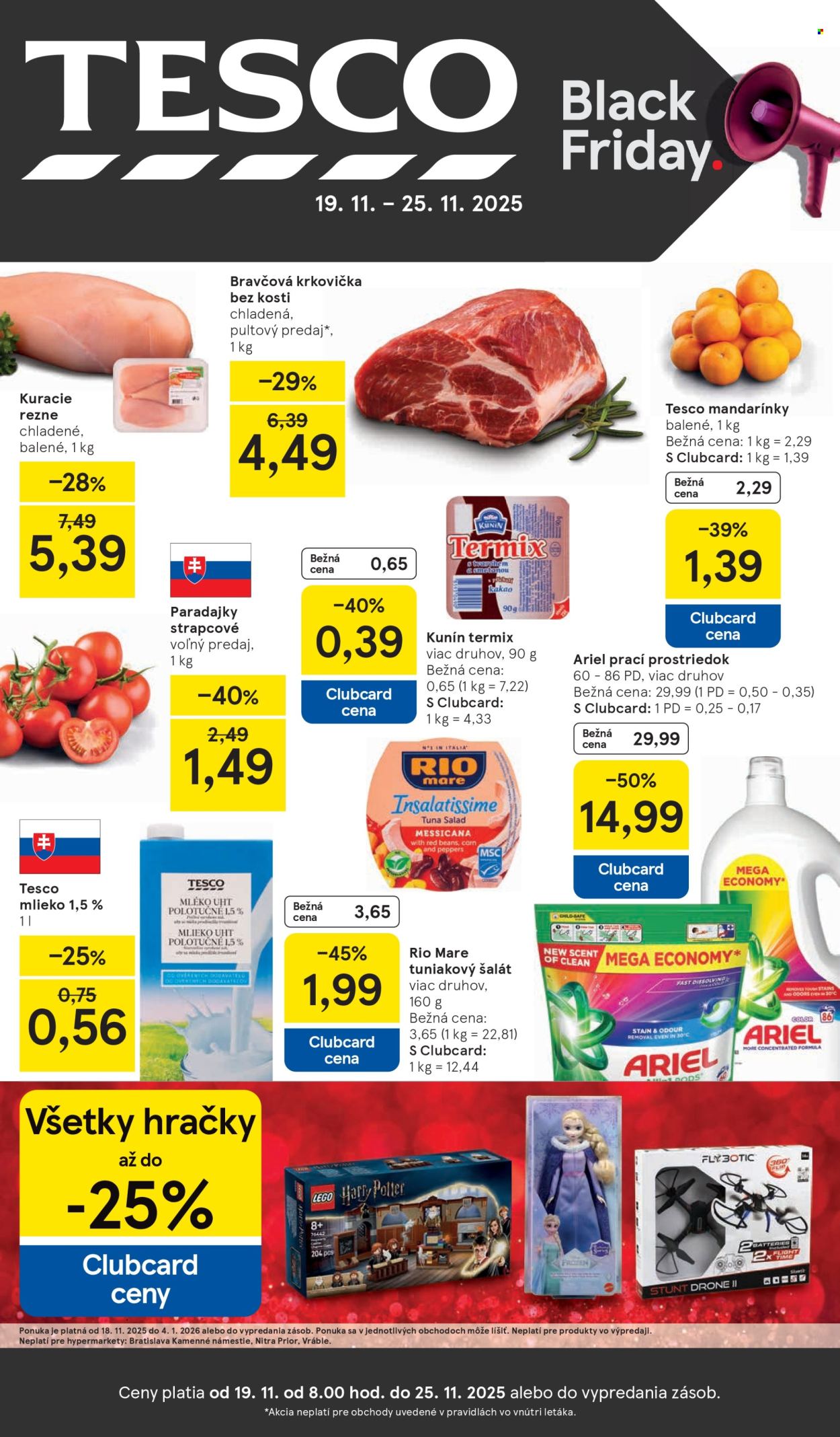 Leták TESCO - 19.11.2025 - 25.11.2025. Strana 1