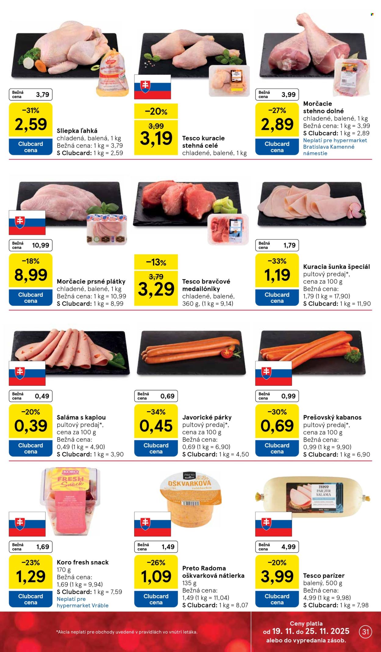 Leták TESCO - 19.11.2025 - 25.11.2025. Strana 31