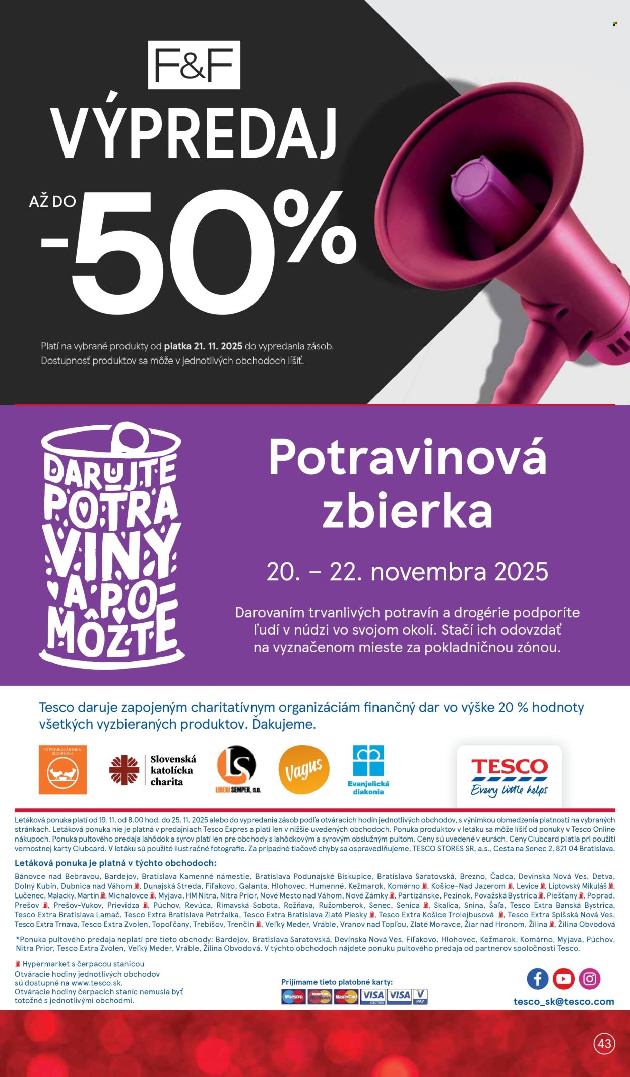 Leták TESCO - 19.11.2025 - 25.11.2025. Strana 43