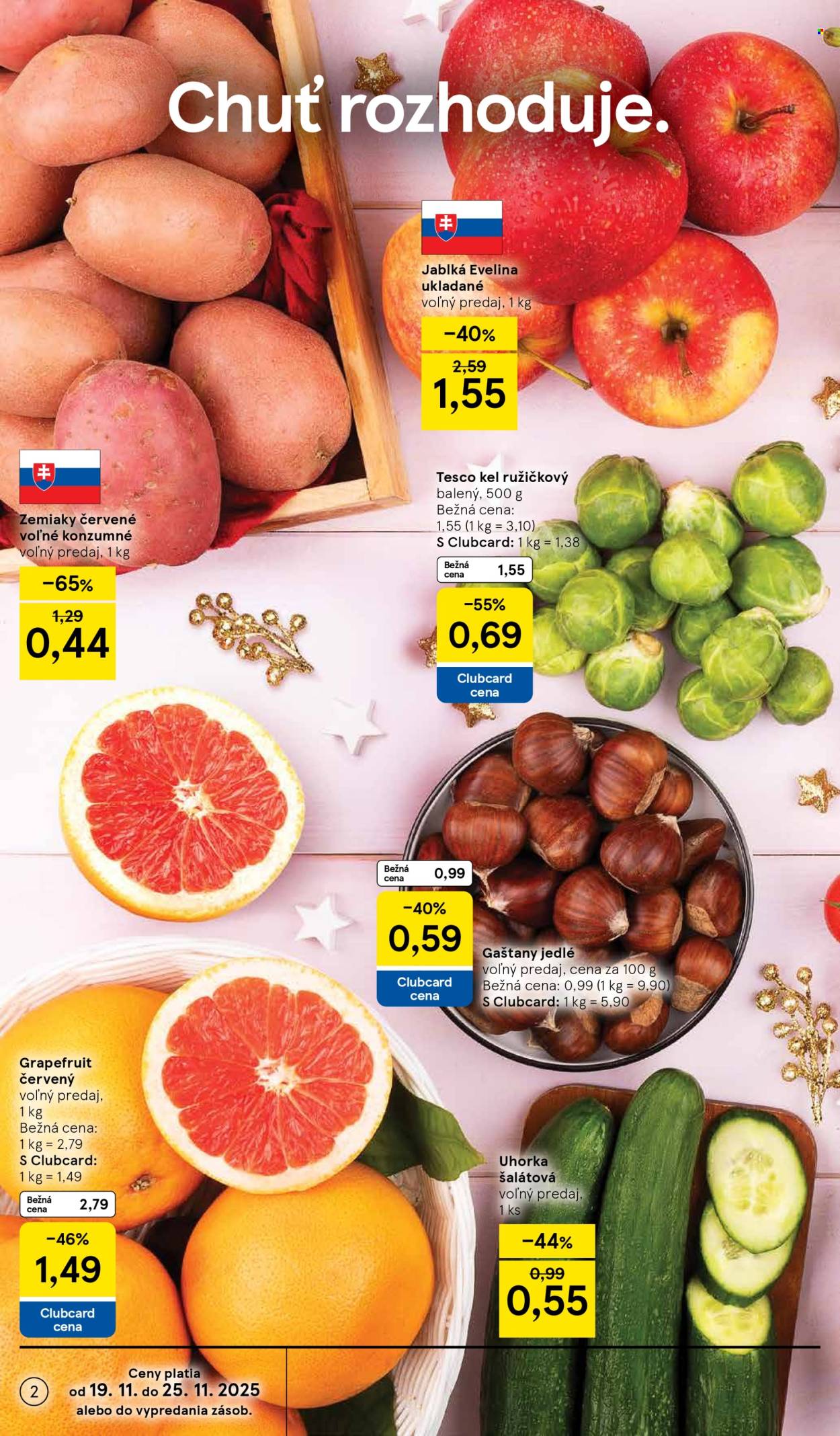 Leták TESCO supermarket - 19.11.2025 - 25.11.2025. Strana 2