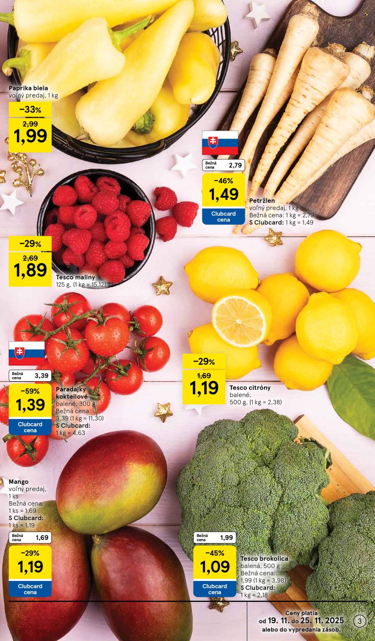 Leták TESCO supermarket - 19.11.2025 - 25.11.2025. Strana 3
