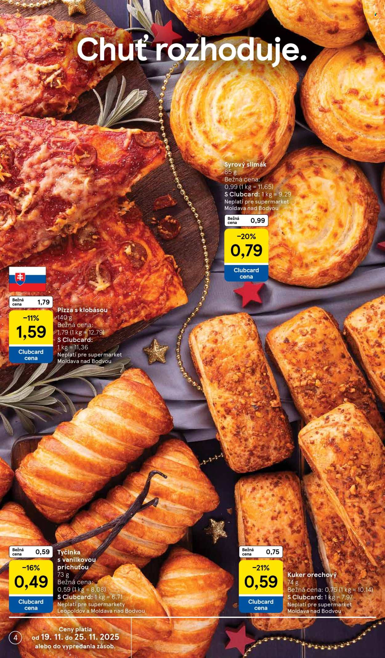 Leták TESCO supermarket - 19.11.2025 - 25.11.2025. Strana 4