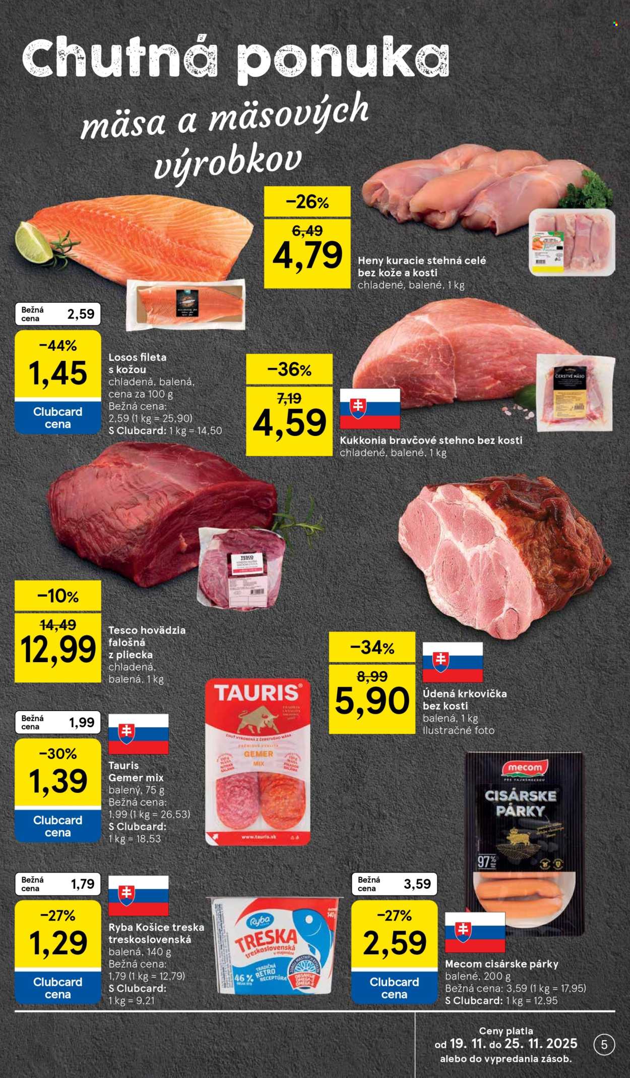 Leták TESCO supermarket - 19.11.2025 - 25.11.2025. Strana 5