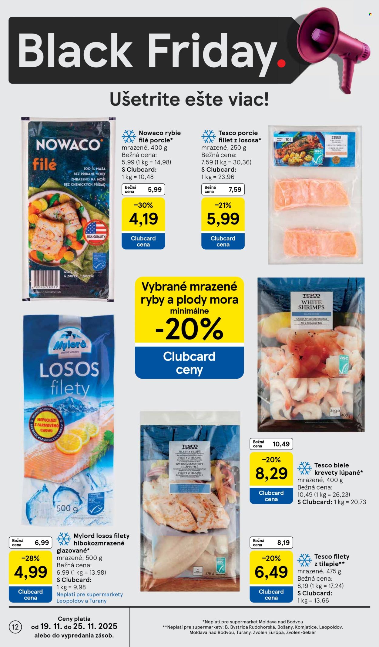 Leták TESCO supermarket - 19.11.2025 - 25.11.2025. Strana 12