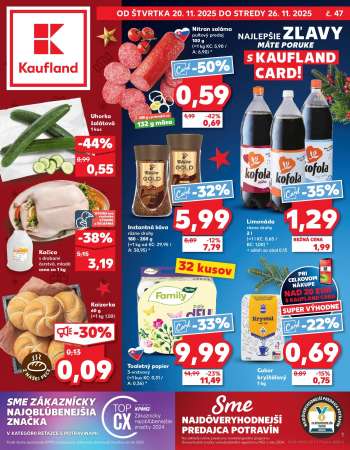 Leták Kaufland - 20.11.2025 - 26.11.2025.