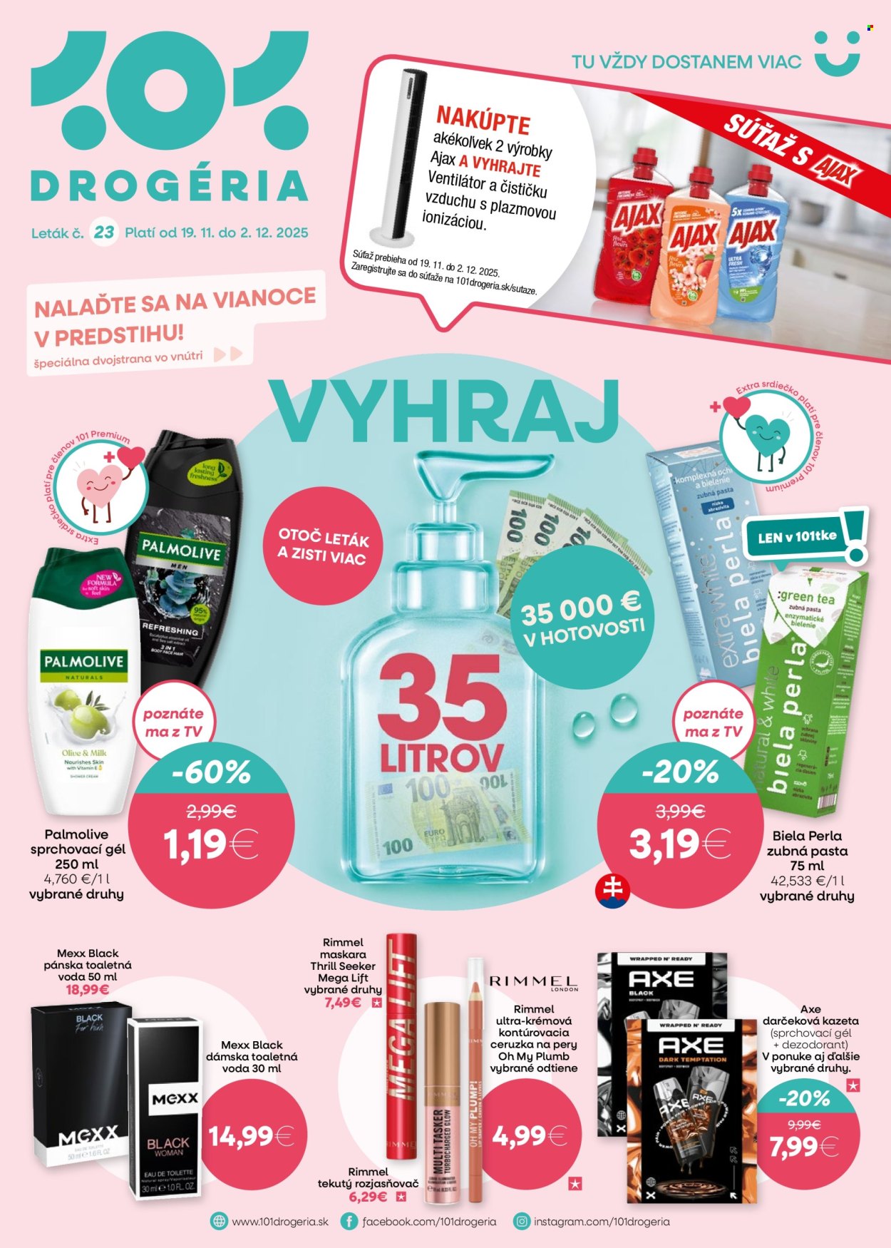 Leták 101 Drogerie - 19.11.2025 - 2.12.2025. Strana 1
