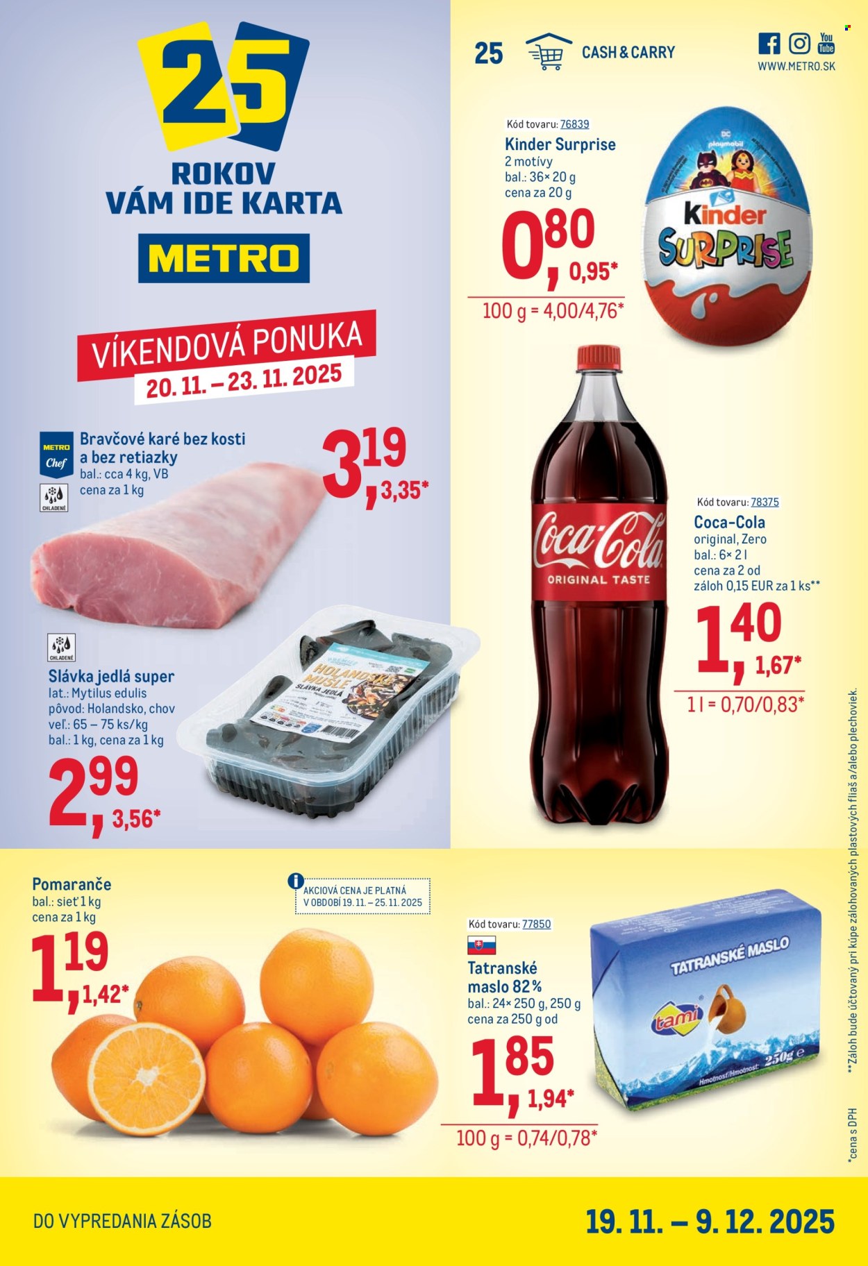 Leták Metro - 19.11.2025 - 9.12.2025. Strana 1