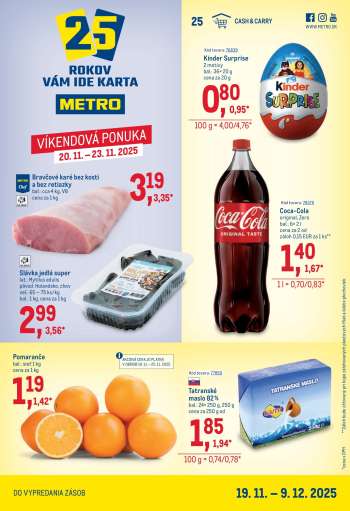 Leták Metro - 19.11.2025 - 9.12.2025.