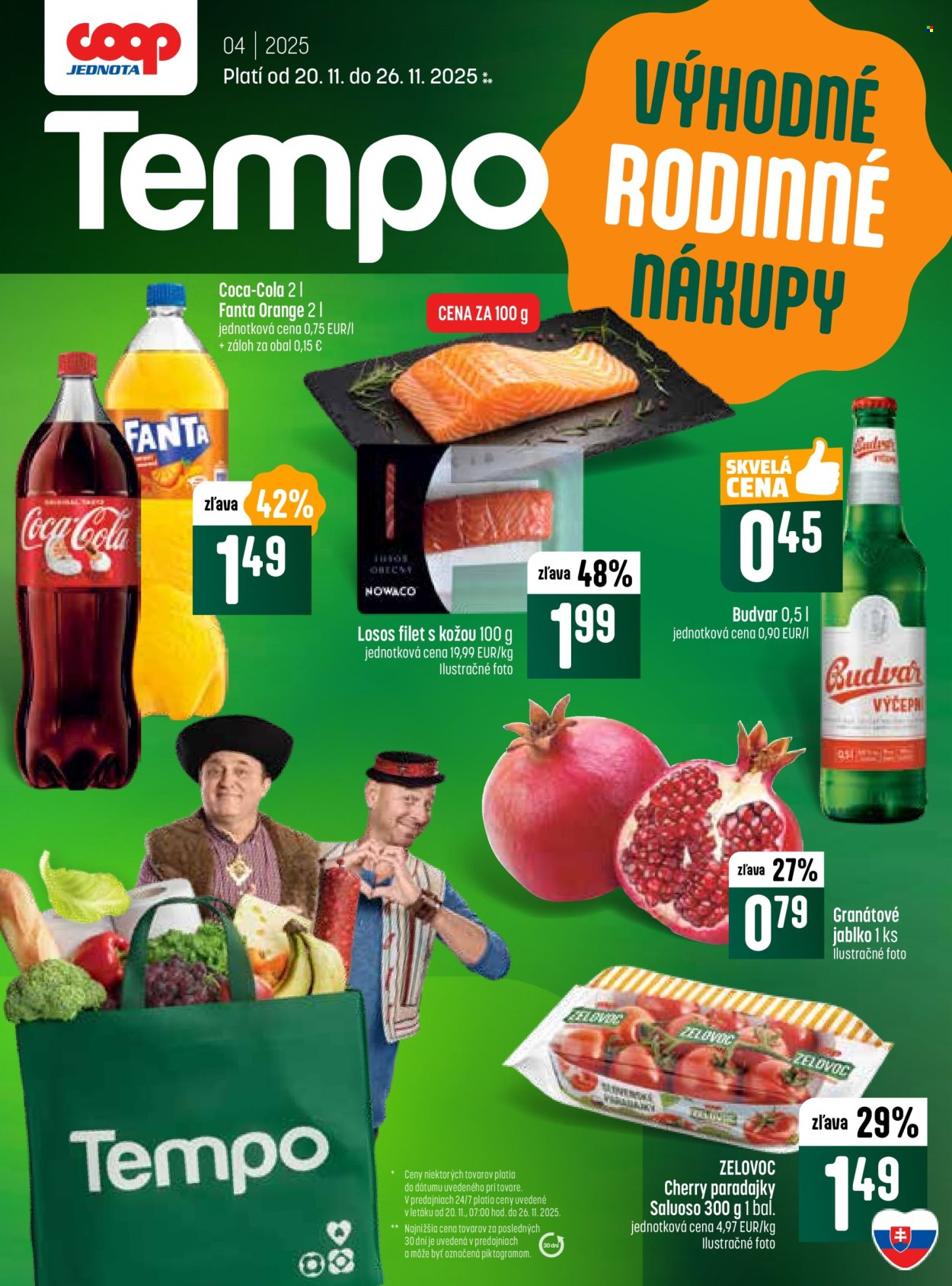 Leták COOP Jednota - 20.11.2025 - 26.11.2025. Strana 1