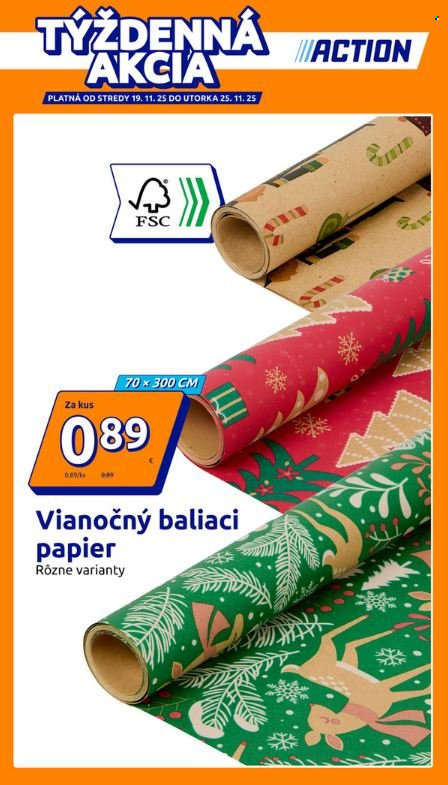 Leták Action - 19.11.2025 - 25.11.2025. Strana 1