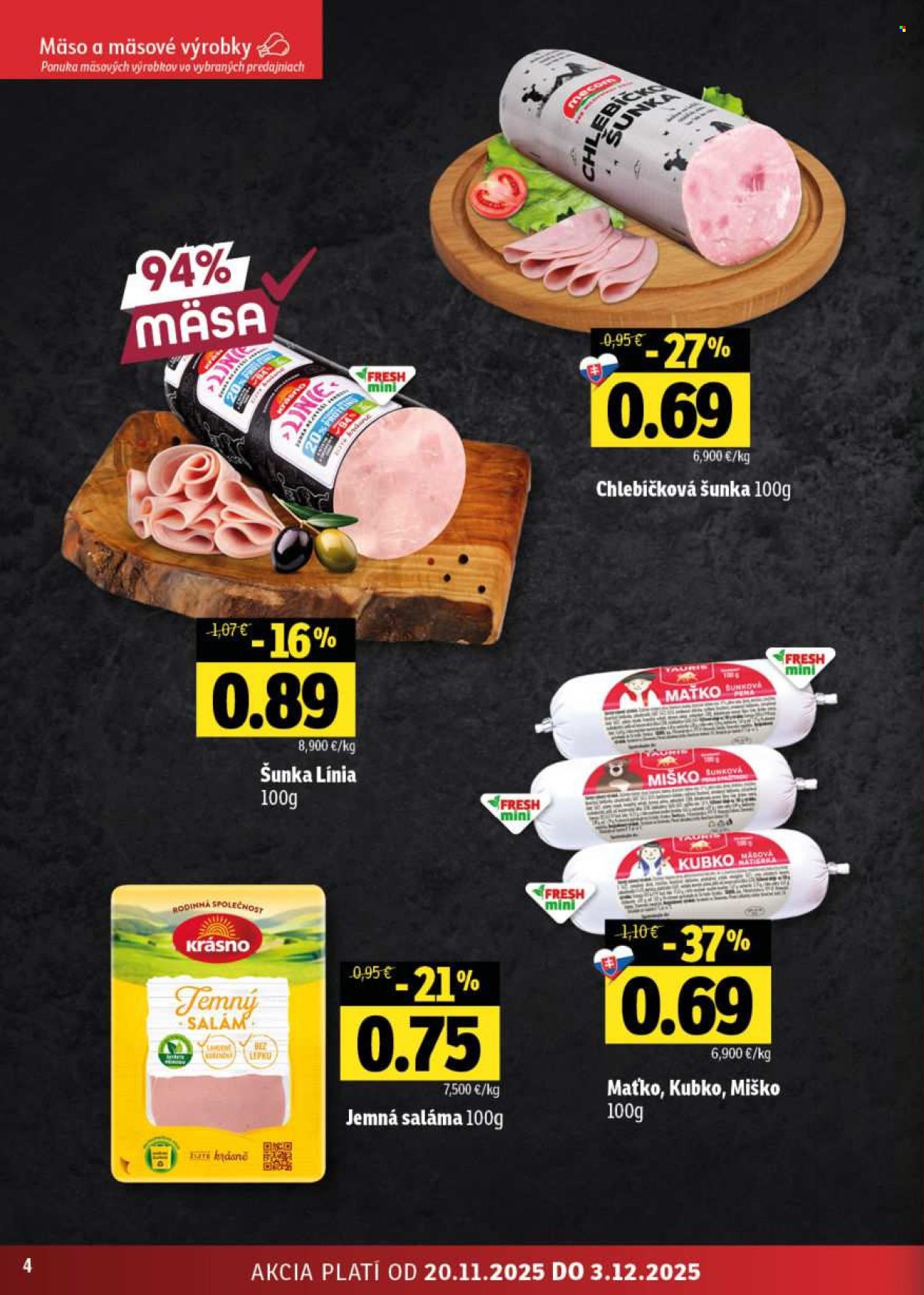 Leták FRESH - 20.11.2025 - 3.12.2025. Strana 4