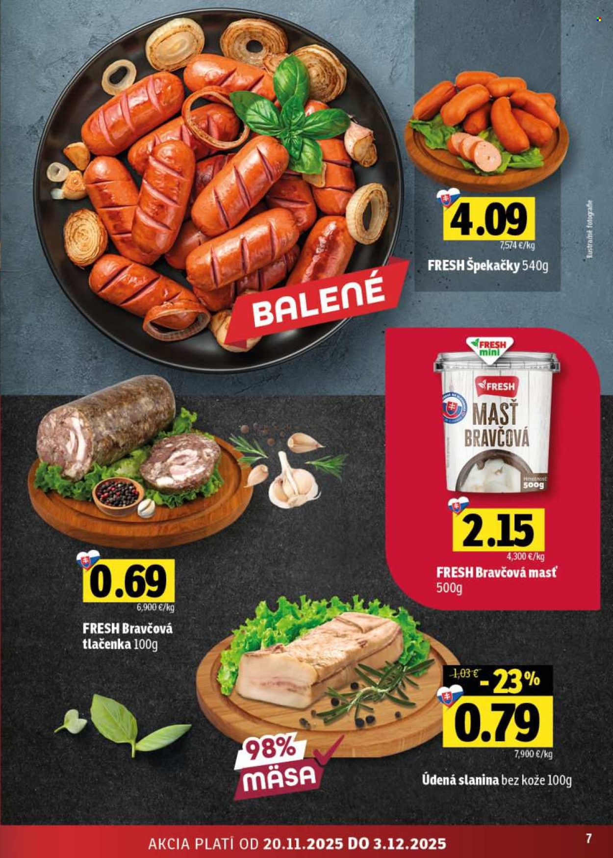 Leták FRESH - 20.11.2025 - 3.12.2025. Strana 7