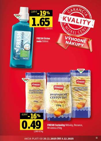 thumbnail - FRESH Cestoviny Nitovky, Rezance, Mrvenica 250g
