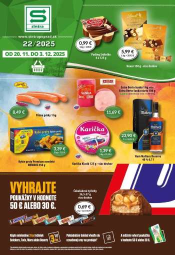 Leták Sintra - 20.11.2025 - 3.12.2025.