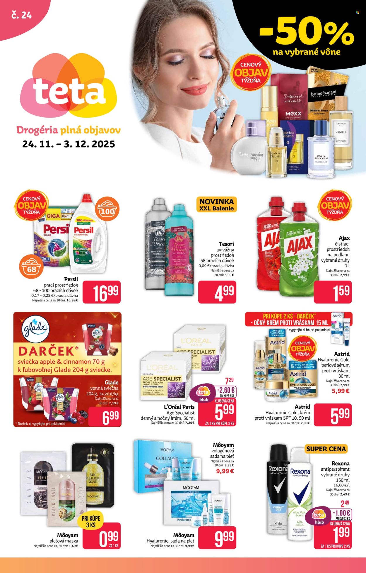 Leták Teta drogerie - 24.11.2025 - 3.12.2025. Strana 1