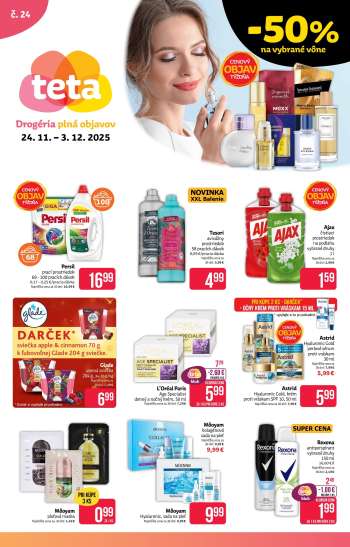 Leták Teta drogerie - 24.11.2025 - 3.12.2025.