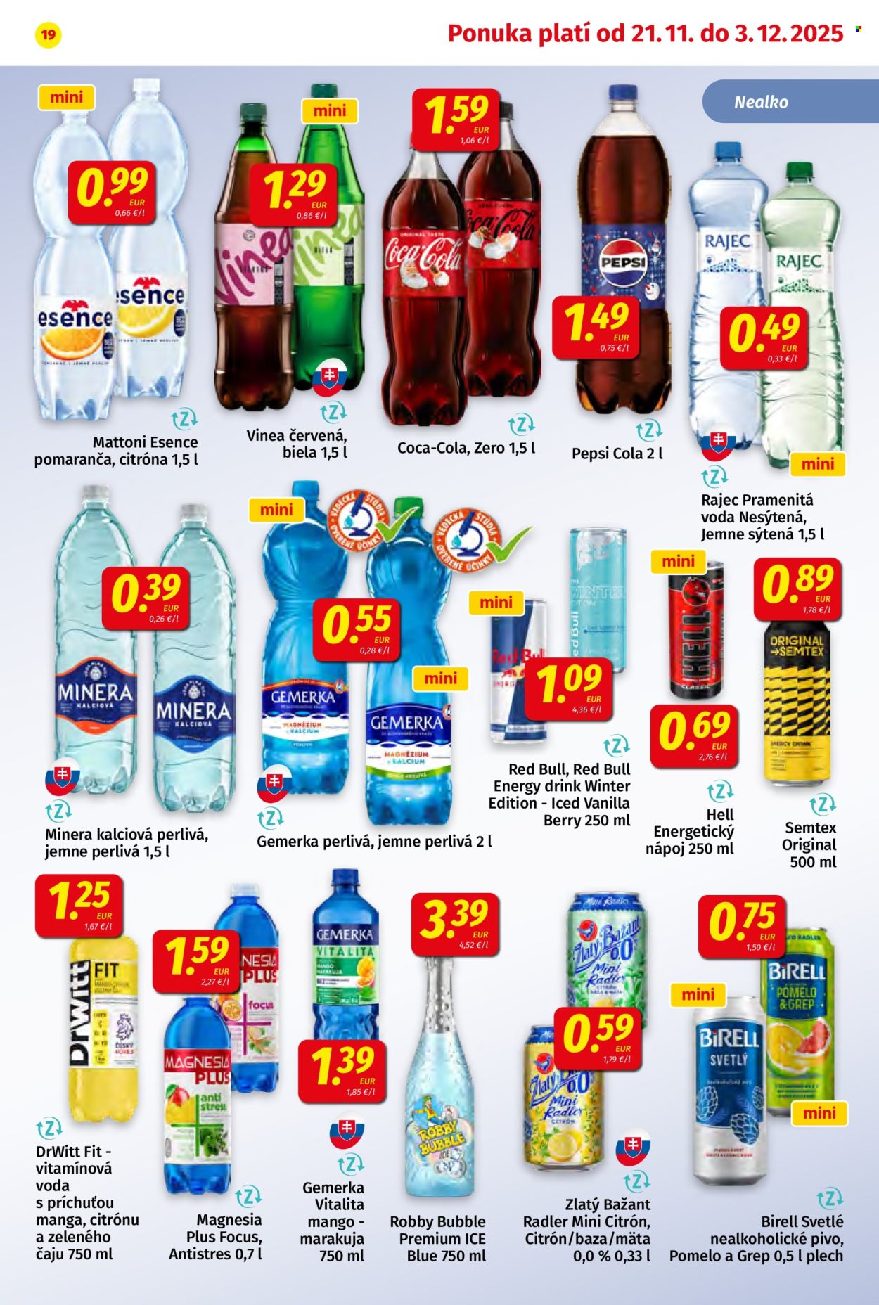 Leták Potraviny KORUNA - 21.11.2025 - 3.12.2025. Strana 19