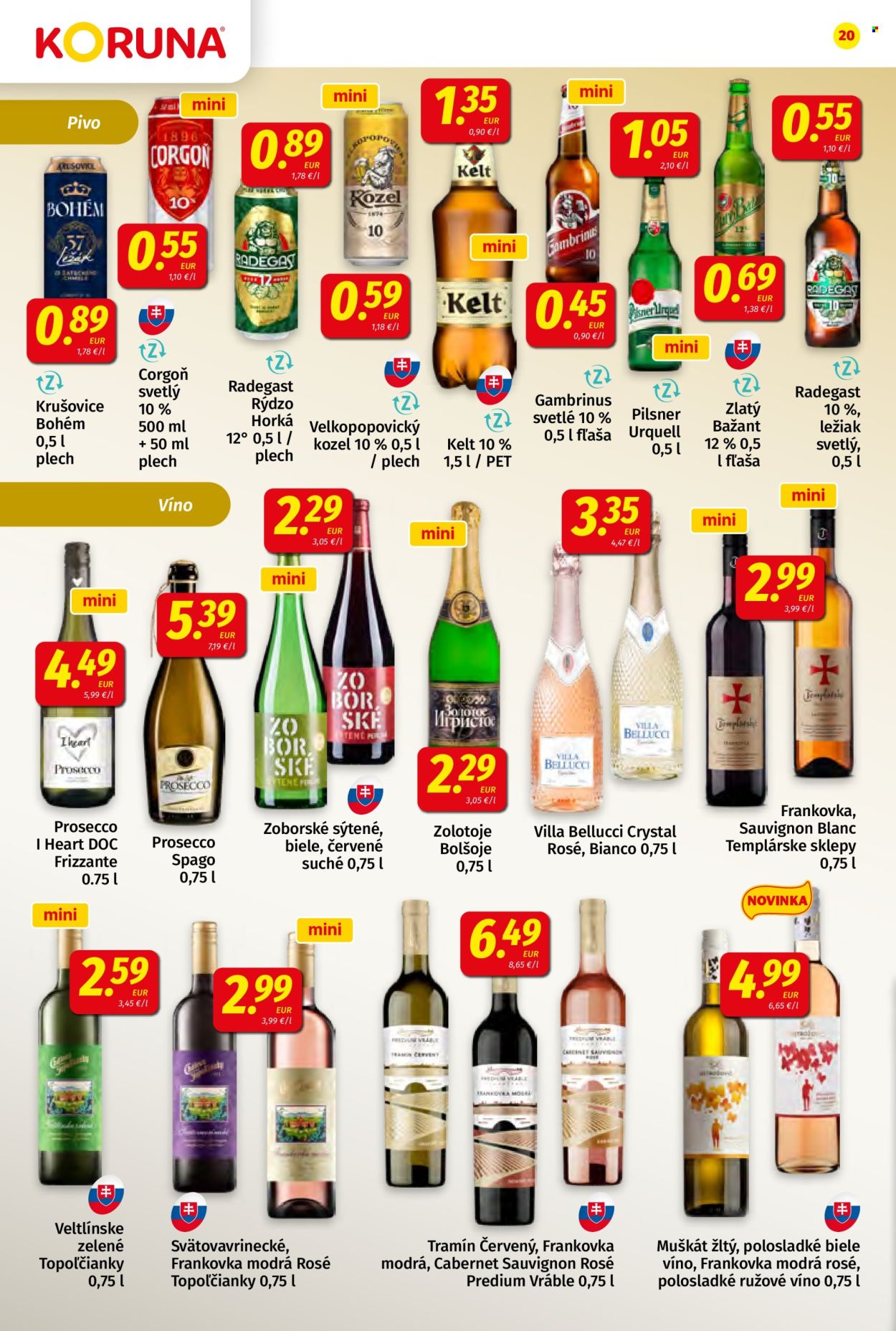 Leták Potraviny KORUNA - 21.11.2025 - 3.12.2025. Strana 20