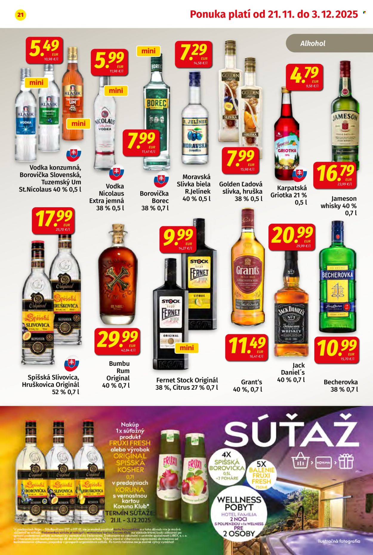 Leták Potraviny KORUNA - 21.11.2025 - 3.12.2025. Strana 21