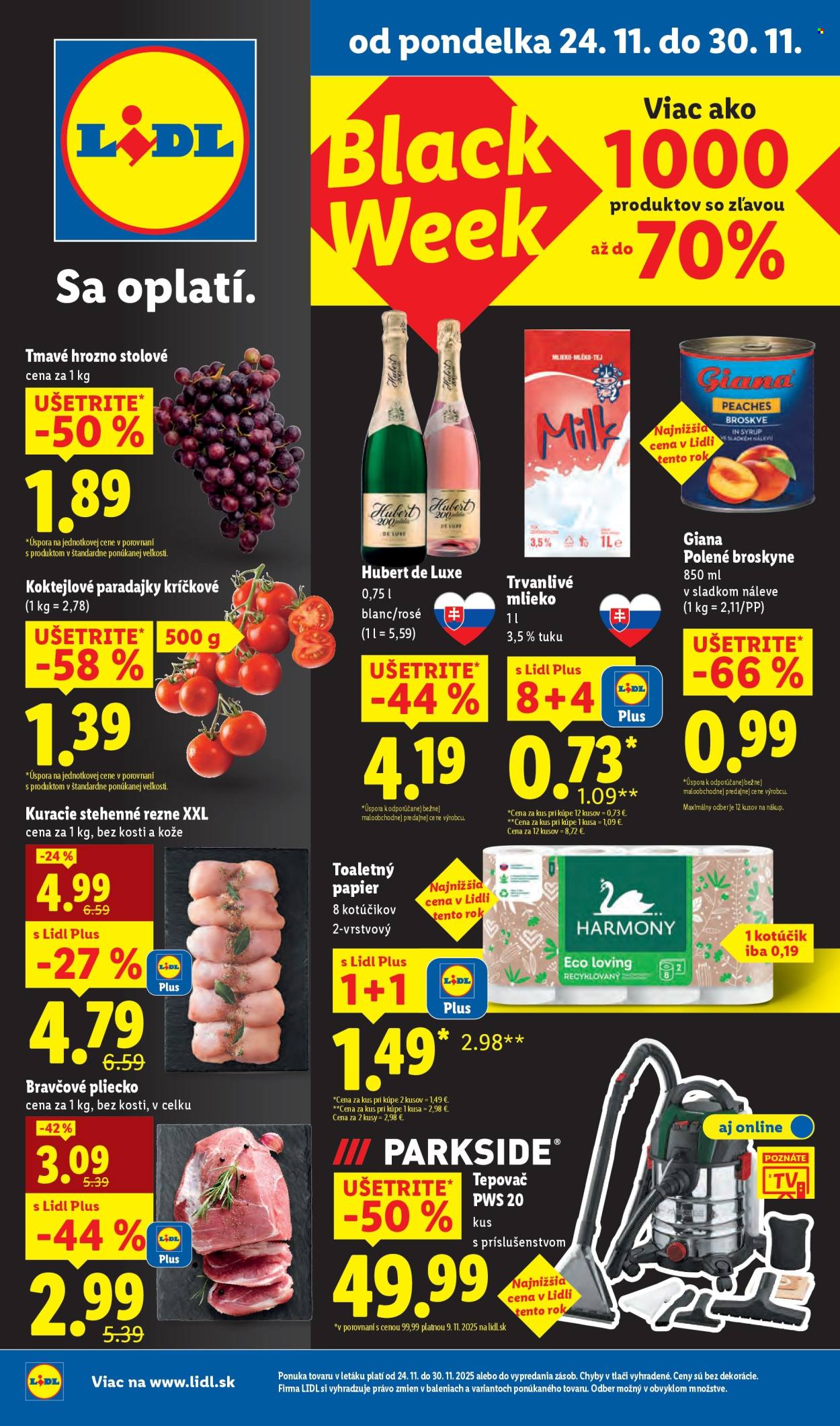 Leták Lidl - 24.11.2025 - 30.11.2025. Strana 1