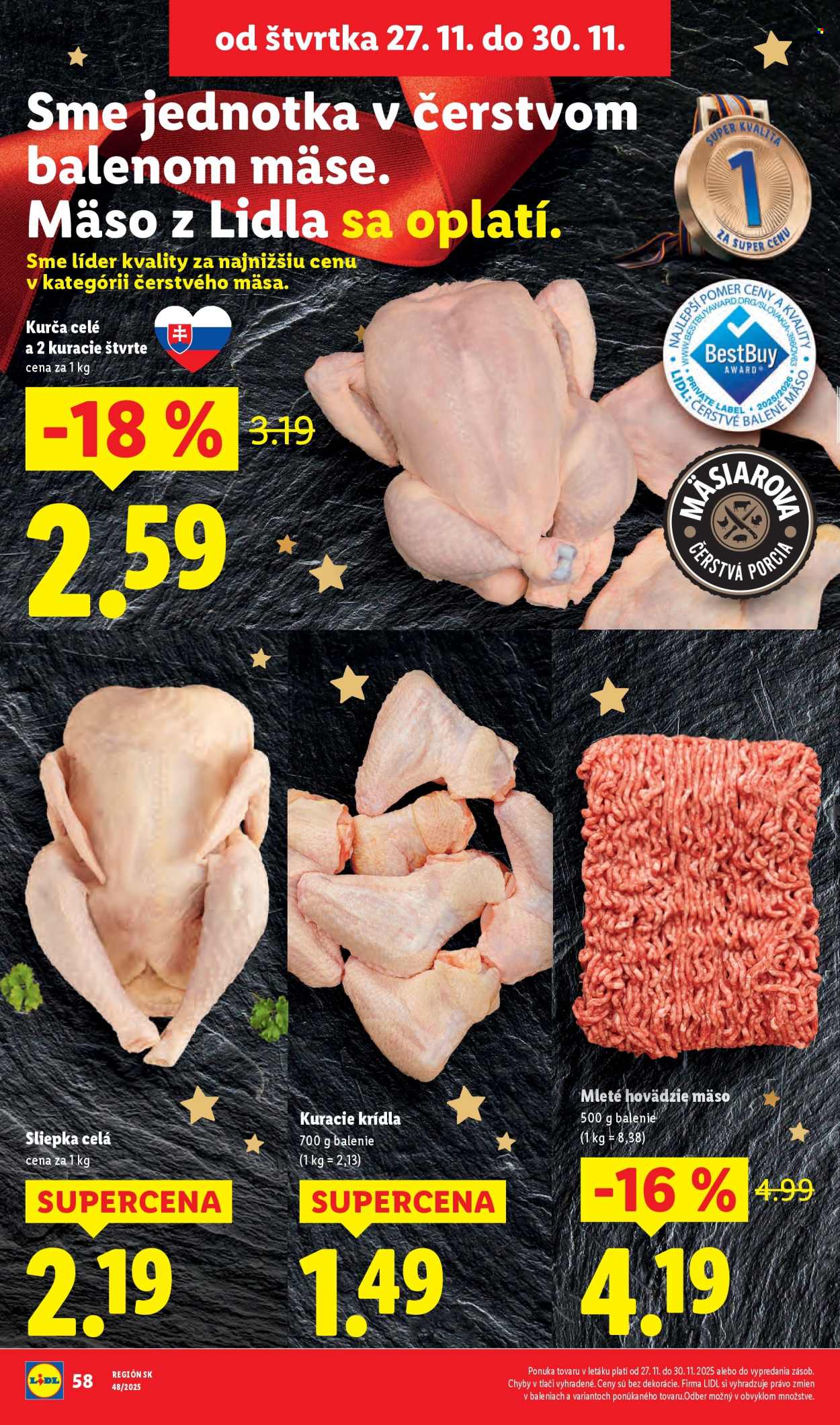 Leták Lidl - 24.11.2025 - 30.11.2025. Strana 58
