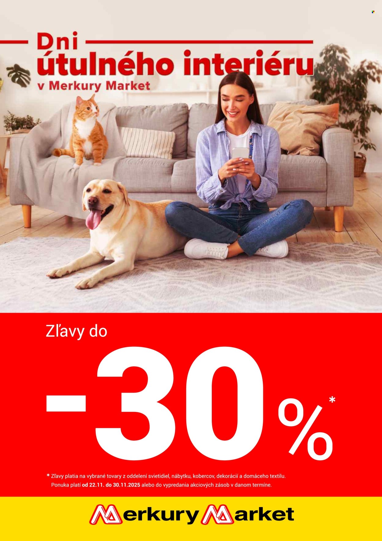 Leták Merkury Market - 22.11.2025 - 30.11.2025. Strana 1