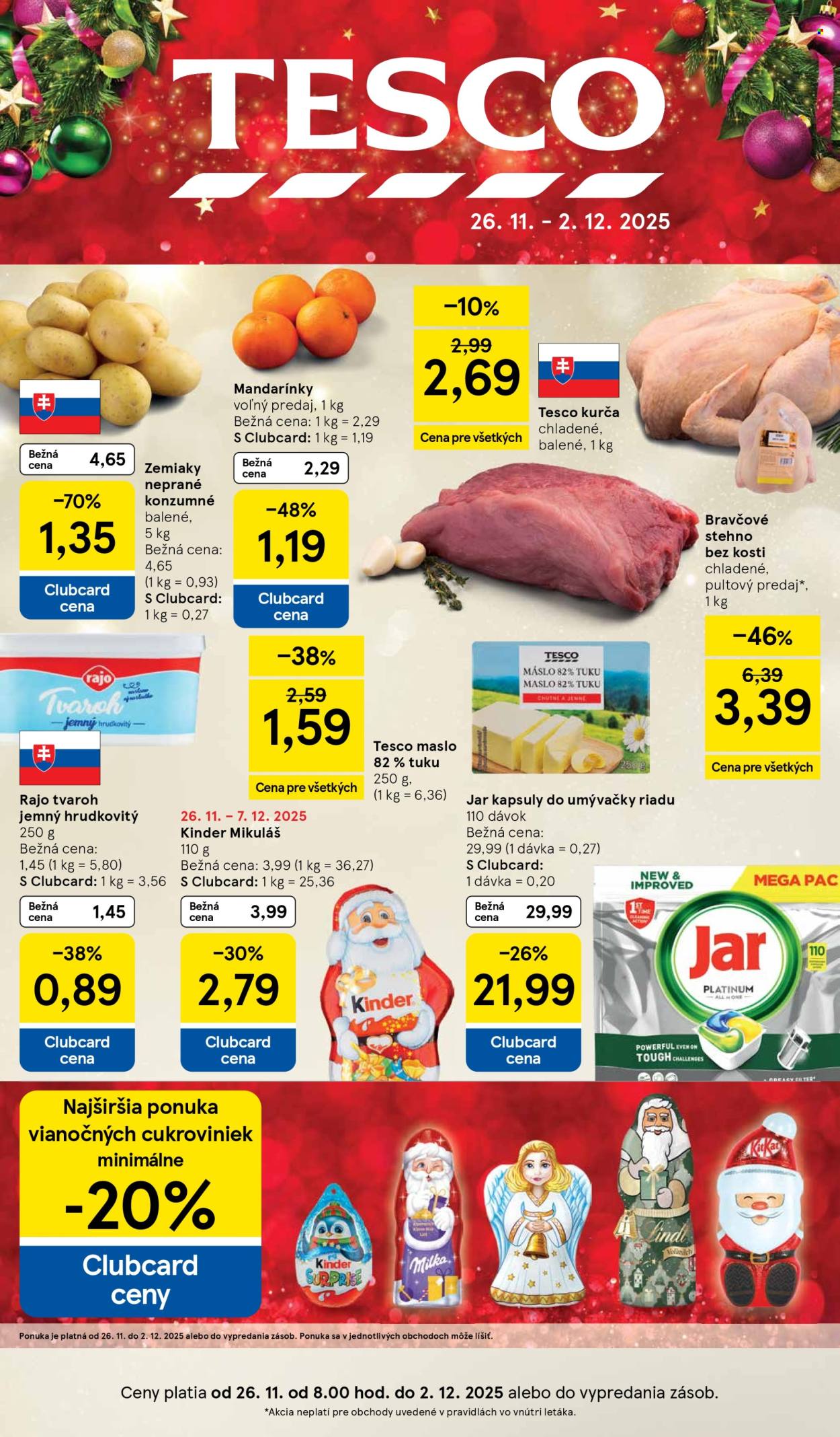 Leták TESCO - 26.11.2025 - 2.12.2025. Strana 1