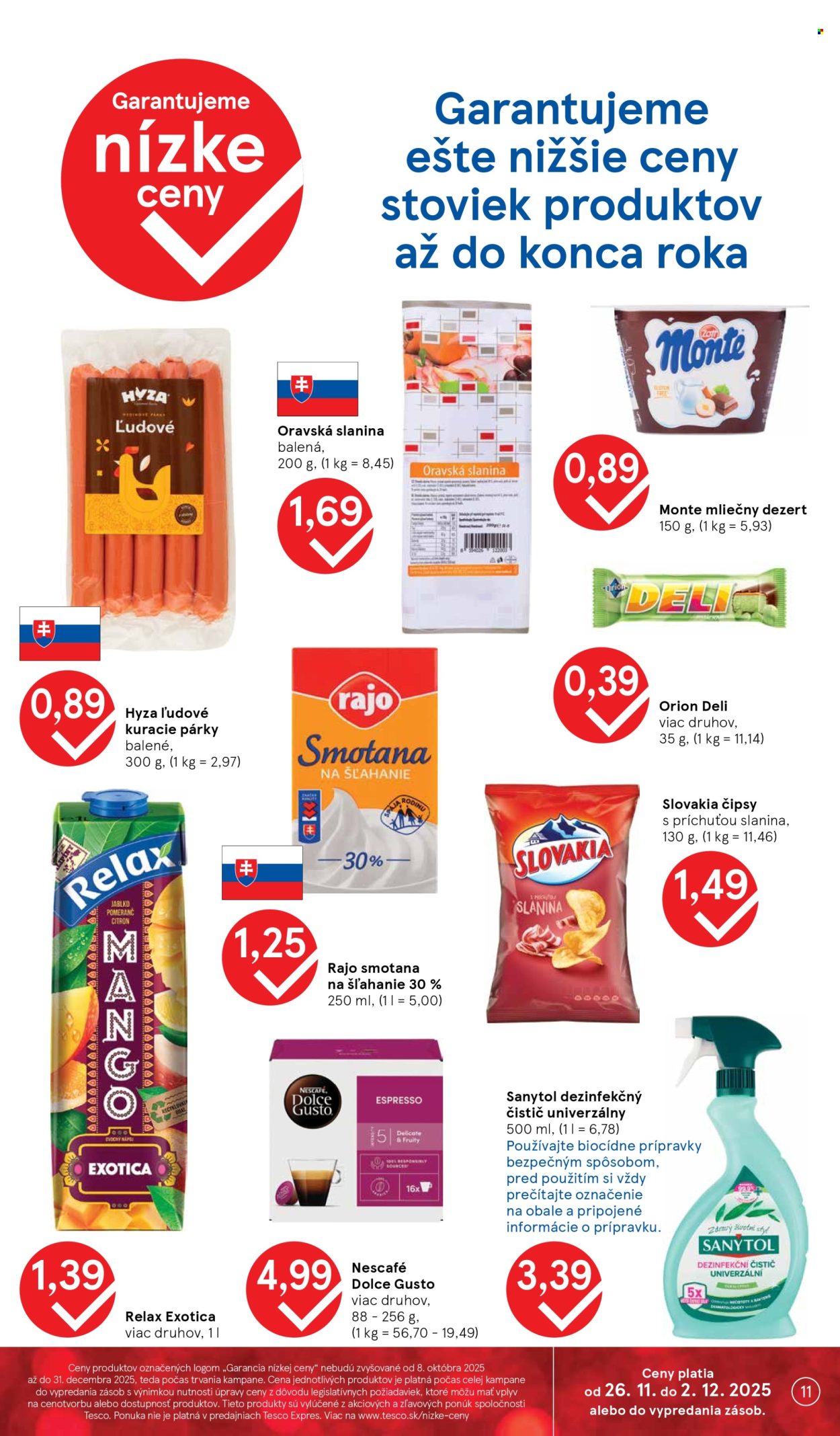 Leták TESCO - 26.11.2025 - 2.12.2025. Strana 11