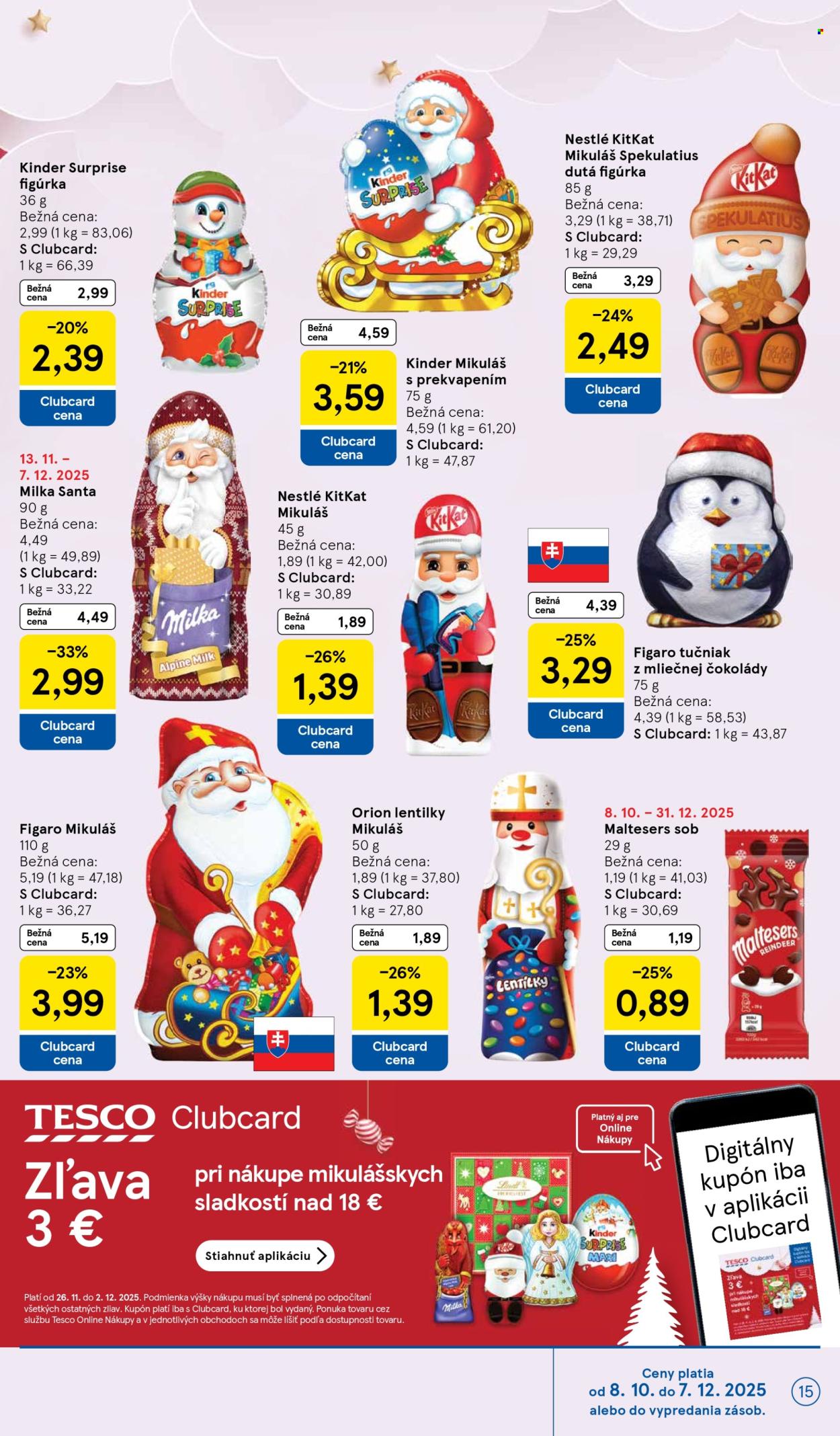 Leták TESCO - 26.11.2025 - 2.12.2025. Strana 15