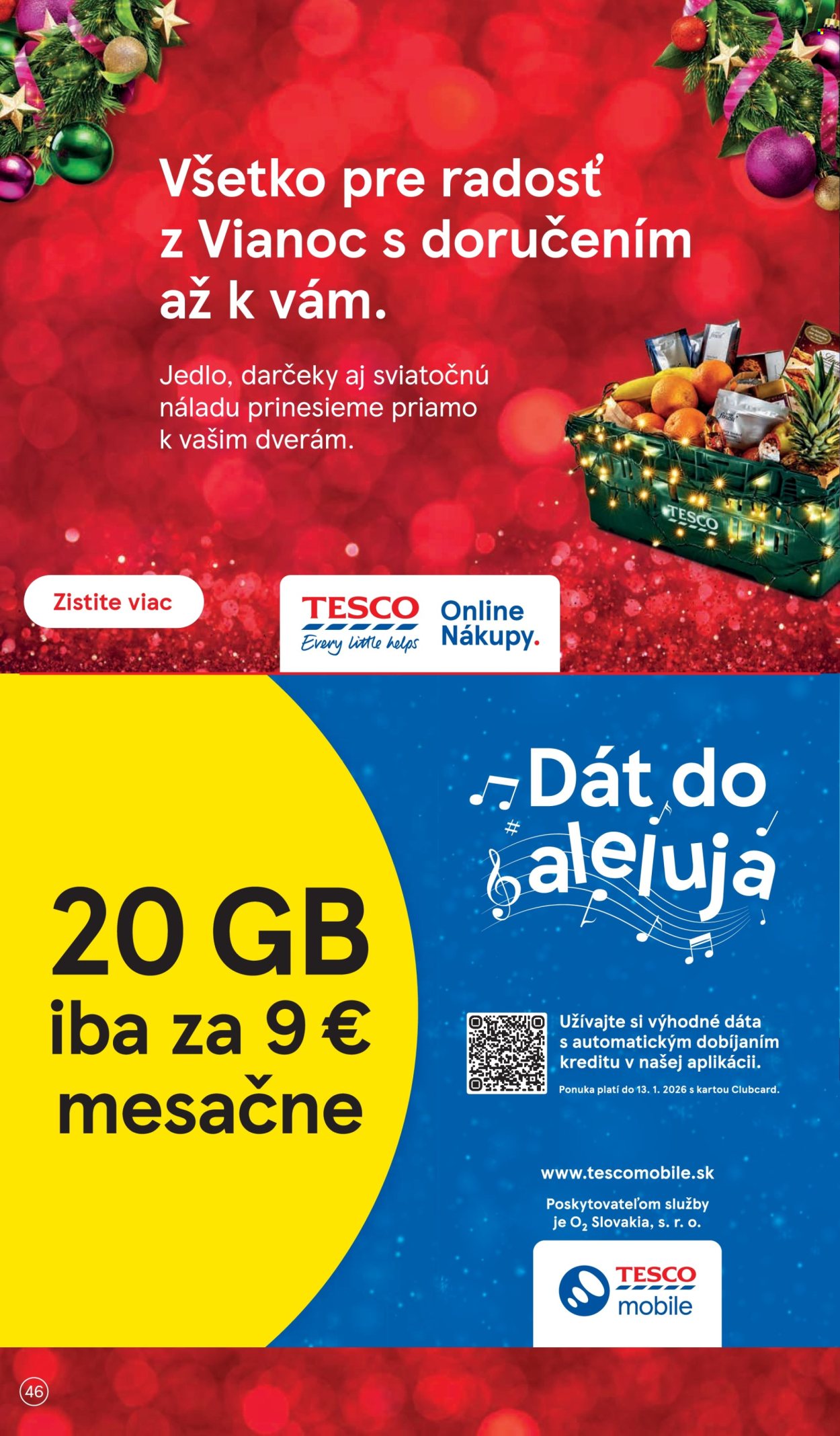 Leták TESCO - 26.11.2025 - 2.12.2025. Strana 46