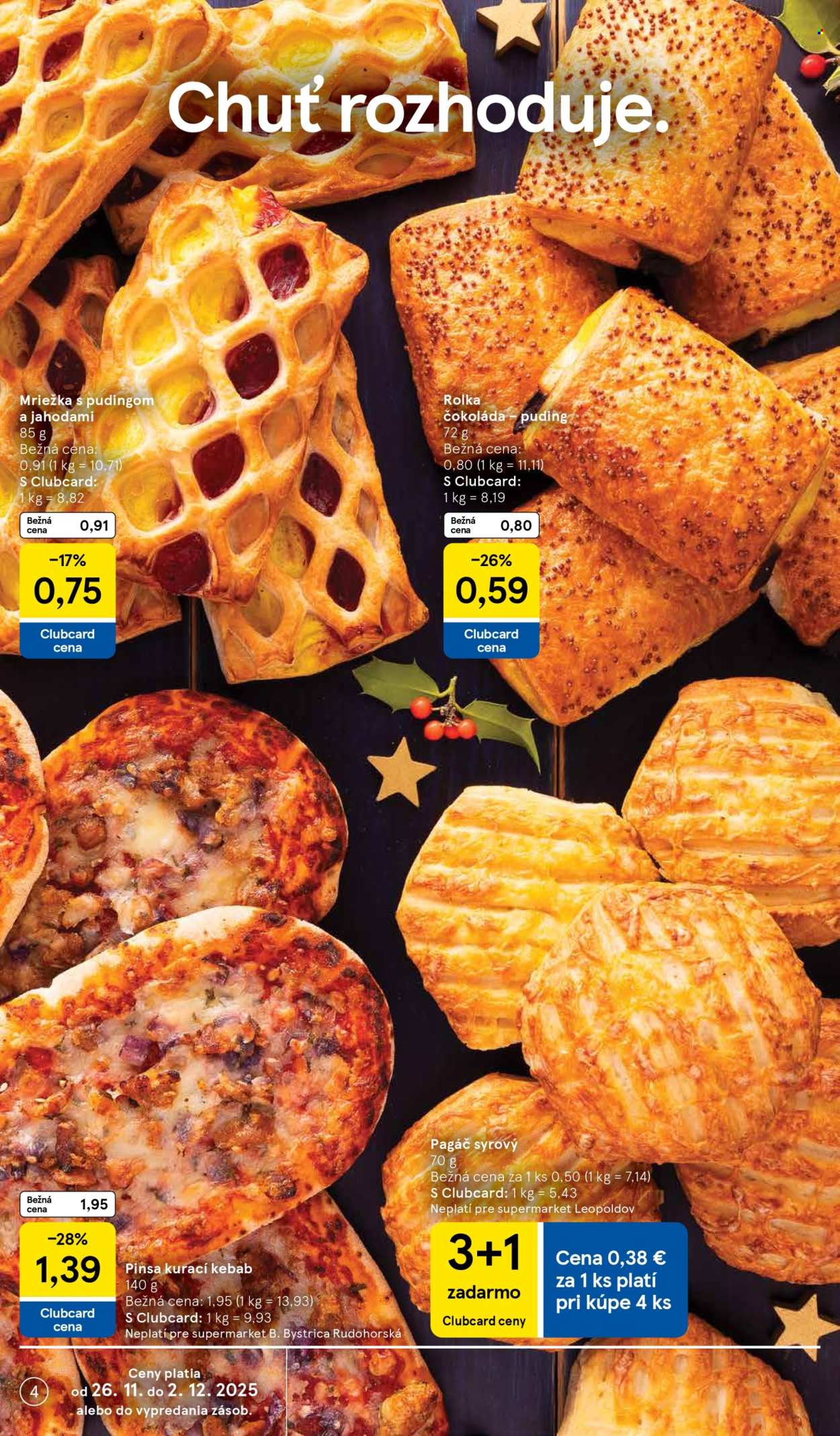 Leták TESCO supermarket - 26.11.2025 - 2.12.2025. Strana 4