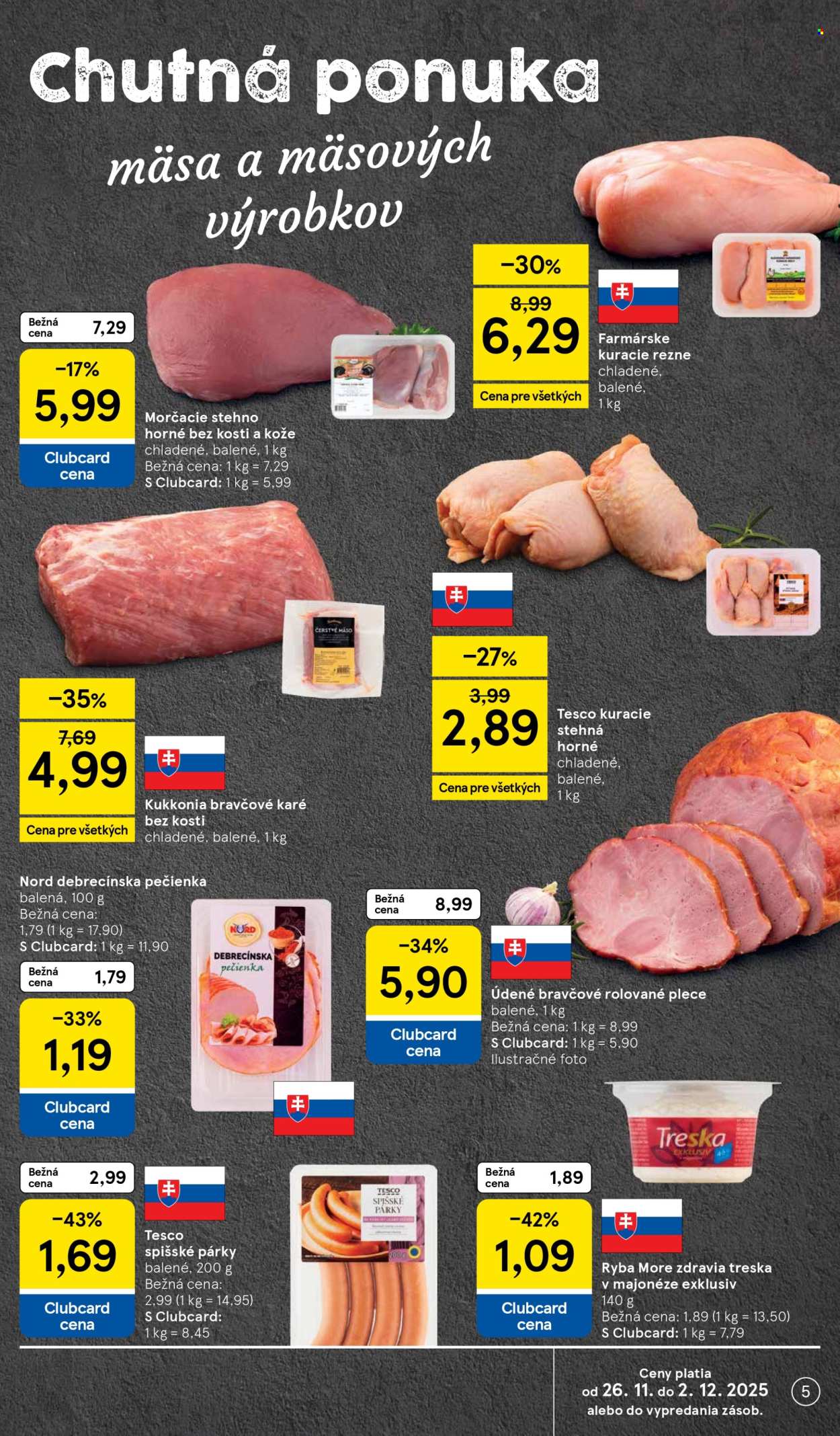 Leták TESCO supermarket - 26.11.2025 - 2.12.2025. Strana 5