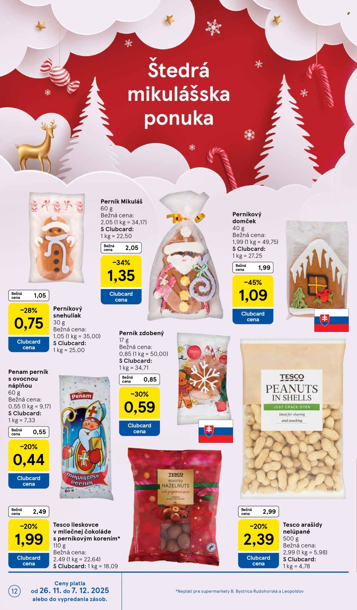 Leták TESCO supermarket - 26.11.2025 - 2.12.2025. Strana 12