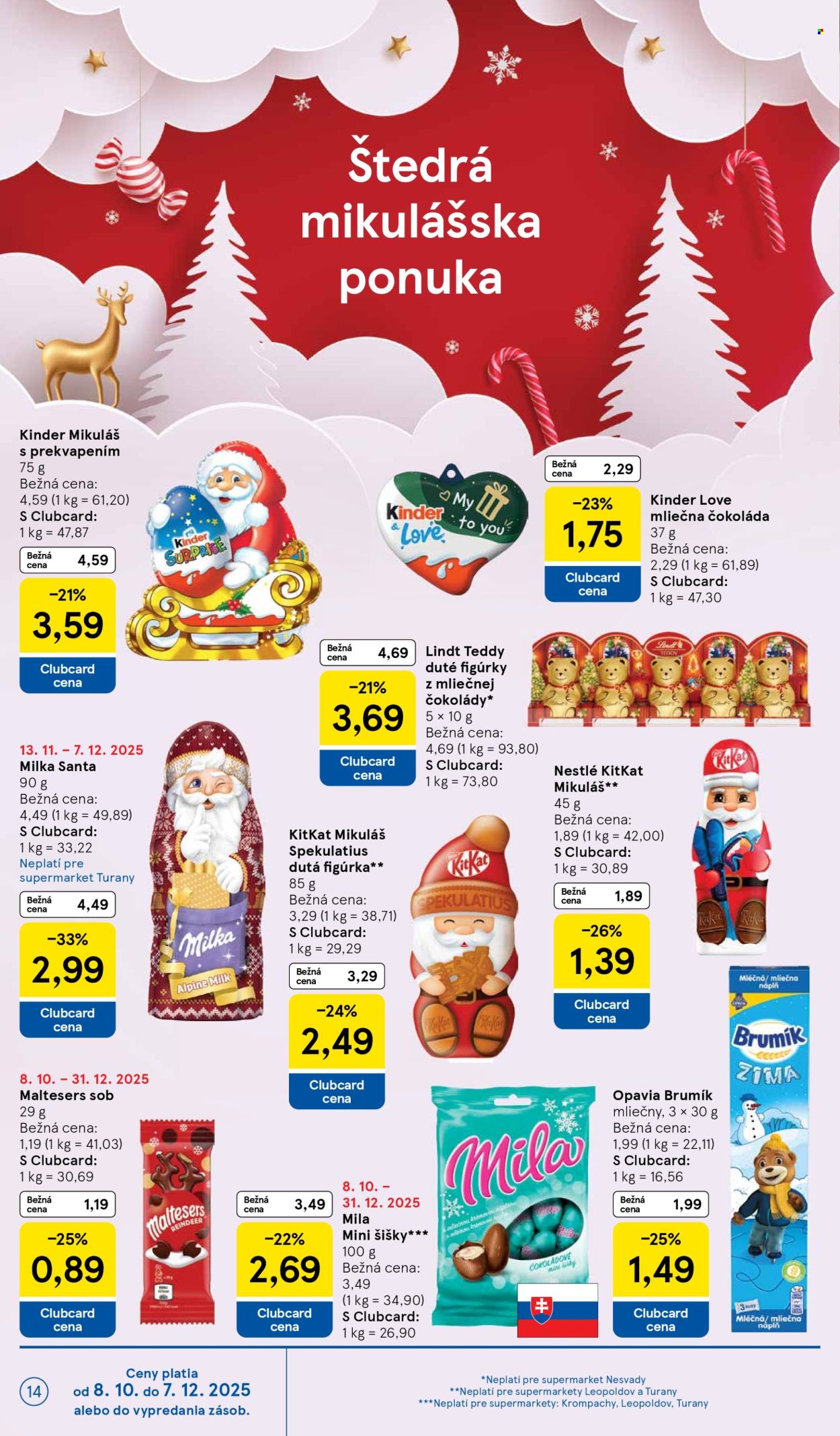 Leták TESCO supermarket - 26.11.2025 - 2.12.2025. Strana 14