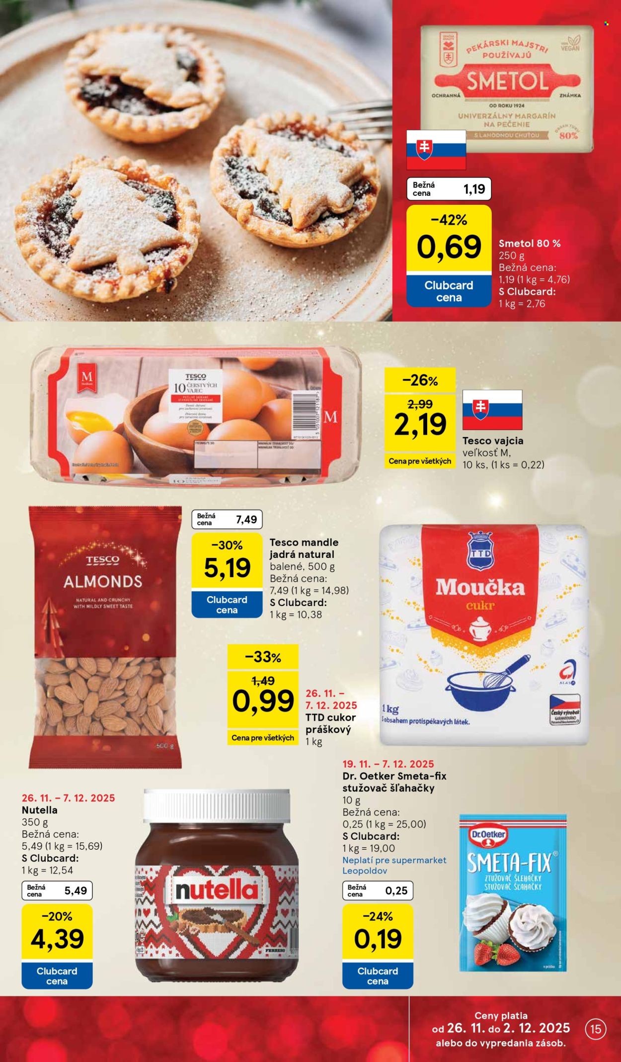 Leták TESCO supermarket - 26.11.2025 - 2.12.2025. Strana 15