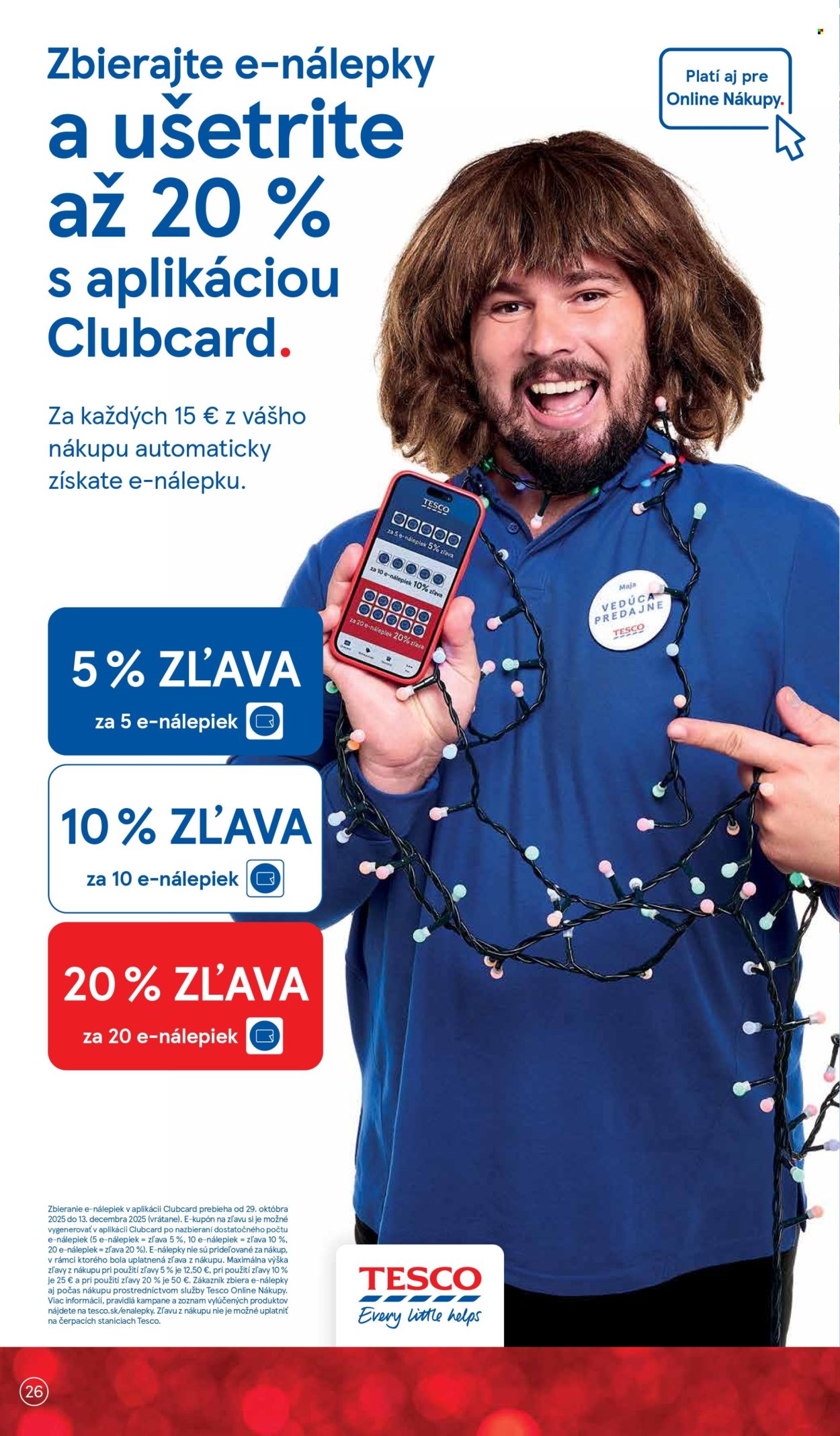 Leták TESCO supermarket - 26.11.2025 - 2.12.2025. Strana 26